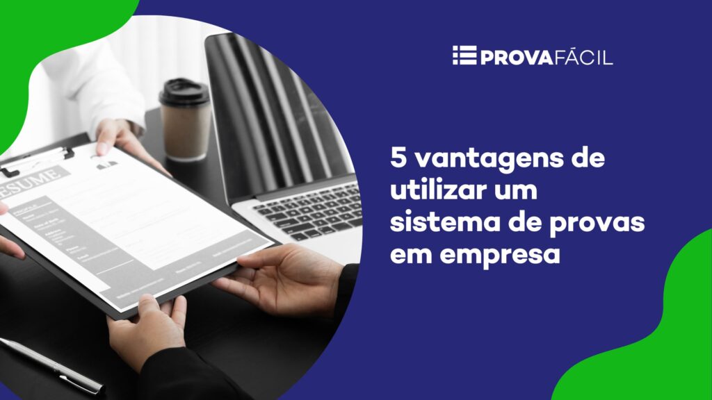 provas em empresa